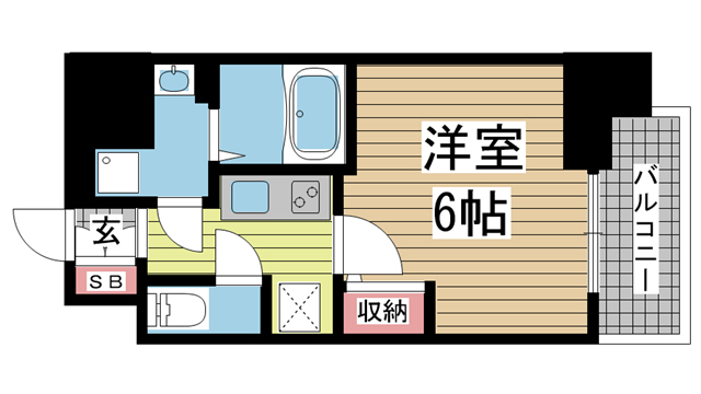 エスリード神戸三宮 602|神戸市中央区磯上通(JR東海道本線(近畿)三ノ宮駅)のマンション間取 エスリード神戸三宮 602|神戸市中央区磯上通(JR東海道本線(近畿)三ノ宮駅)のマンション間取