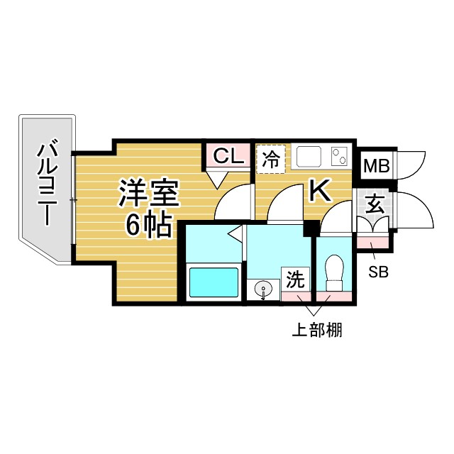 セオリー神戸ウエストゲート 703|神戸市長田区腕塚町(JR山陽本線新長田駅)のマンション間取 セオリー神戸ウエストゲート 703|神戸市長田区腕塚町(JR山陽本線新長田駅)のマンション間取