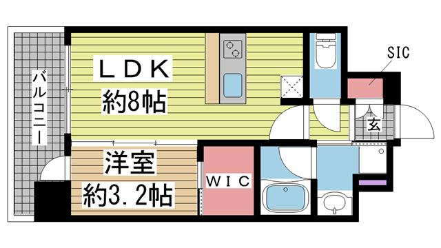 レオンコンフォート神戸ハーバーウエスト 406|神戸市兵庫区本町(JR東海道本線(近畿)神戸駅)のマンション間取 レオンコンフォート神戸ハーバーウエスト 406|神戸市兵庫区本町(JR東海道本線(近畿)神戸駅)のマンション間取