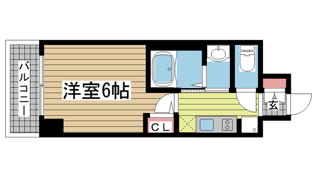 エステムコート神戸元町Ⅱグレイド 1303|神戸市中央区下山手通(JR東海道本線(近畿)神戸駅)のマンション間取 エステムコート神戸元町Ⅱグレイド 1303|神戸市中央区下山手通(JR東海道本線(近畿)神戸駅)のマンション間取