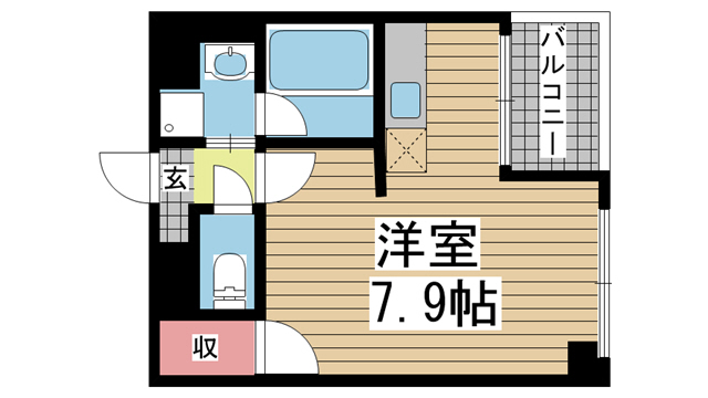 カノン甲南山手 302|神戸市東灘区本庄町(JR東海道本線(近畿)甲南山手駅)のマンション間取 カノン甲南山手 302|神戸市東灘区本庄町(JR東海道本線(近畿)甲南山手駅)のマンション間取
