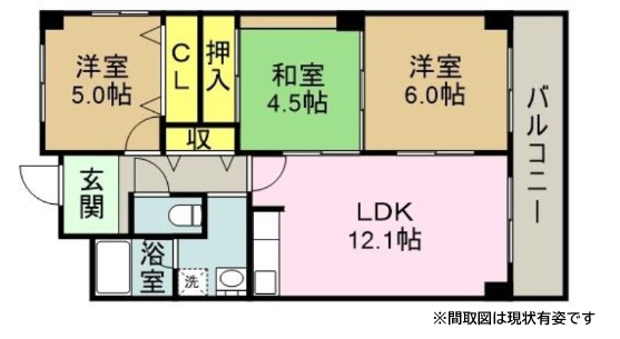 ベガ中上 504|神戸市北区谷上西町(神戸電鉄有馬線谷上駅)のマンション間取 ベガ中上 504|神戸市北区谷上西町(神戸電鉄有馬線谷上駅)のマンション間取