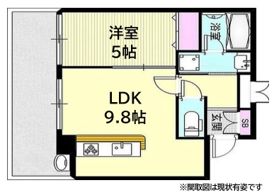 アスタピア新長田エスタプレシオス 1006|神戸市長田区若松町(JR山陽本線新長田駅)のマンション間取 アスタピア新長田エスタプレシオス 1006|神戸市長田区若松町(JR山陽本線新長田駅)のマンション間取