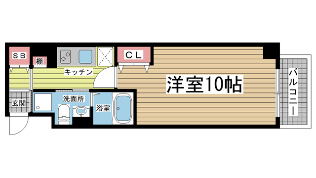 REGALO PLUS 201|神戸市中央区加納町(JR東海道本線(近畿)三ノ宮駅)のマンション間取 REGALO PLUS 201|神戸市中央区加納町(JR東海道本線(近畿)三ノ宮駅)のマンション間取
