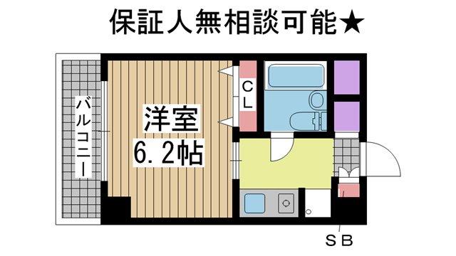 オーク&パートナーズビル 303|神戸市中央区加納町(JR東海道本線(近畿)三ノ宮駅)のマンション間取 オーク&パートナーズビル 303|神戸市中央区加納町(JR東海道本線(近畿)三ノ宮駅)のマンション間取