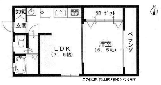 ラメゾン小河通 502|神戸市兵庫区小河通(JR山陽本線兵庫駅)のマンション間取 ラメゾン小河通 502|神戸市兵庫区小河通(JR山陽本線兵庫駅)のマンション間取