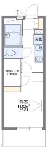 レオパレス甲子園高潮町Ⅰ 301|西宮市甲子園高潮町(阪神本線甲子園駅)のマンション間取 レオパレス甲子園高潮町Ⅰ 301|西宮市甲子園高潮町(阪神本線甲子園駅)のマンション間取