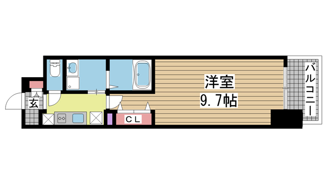 アドバンス三宮Ⅲリンクス 607|神戸市中央区日暮通(阪神本線春日野道駅)のマンション間取 アドバンス三宮Ⅲリンクス 607|神戸市中央区日暮通(阪神本線春日野道駅)のマンション間取