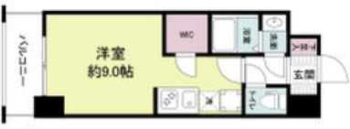 アプリーレ元町ウエスト 904|神戸市中央区花隈町(JR東海道本線(近畿)元町駅)のマンション間取 アプリーレ元町ウエスト 904|神戸市中央区花隈町(JR東海道本線(近畿)元町駅)のマンション間取