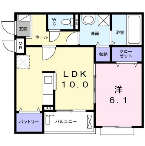 フォーチュンパークⅡ 202|尼崎市今福(阪神本線杭瀬駅)のアパート間取 フォーチュンパークⅡ 202|尼崎市今福(阪神本線杭瀬駅)のアパート間取