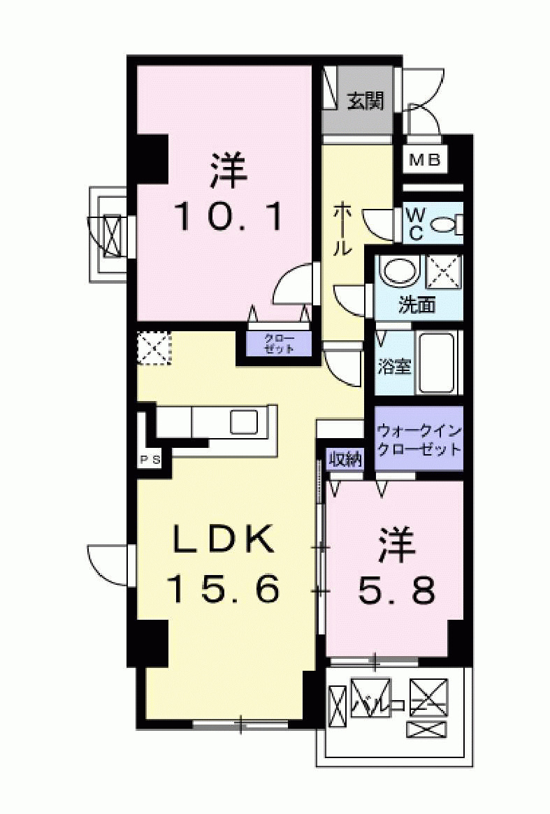 エアリーヒルズ芦屋 405|芦屋市新浜町(阪神本線打出駅)のマンション間取 エアリーヒルズ芦屋 405|芦屋市新浜町(阪神本線打出駅)のマンション間取