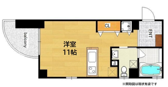 リッツコート六甲 206|神戸市灘区琵琶町(JR東海道本線(近畿)六甲道駅)のマンション間取 リッツコート六甲 206|神戸市灘区琵琶町(JR東海道本線(近畿)六甲道駅)のマンション間取
