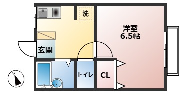 シングルプラン 102|神戸市西区池上(JR山陽本線明石駅)のマンション間取 シングルプラン 102|神戸市西区池上(JR山陽本線明石駅)のマンション間取