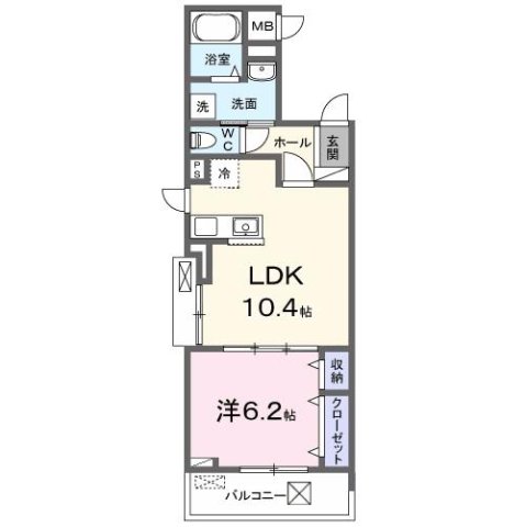 ミモザ 202|尼崎市水堂町(JR東海道本線(近畿)立花駅)のアパート間取 ミモザ 202|尼崎市水堂町(JR東海道本線(近畿)立花駅)のアパート間取