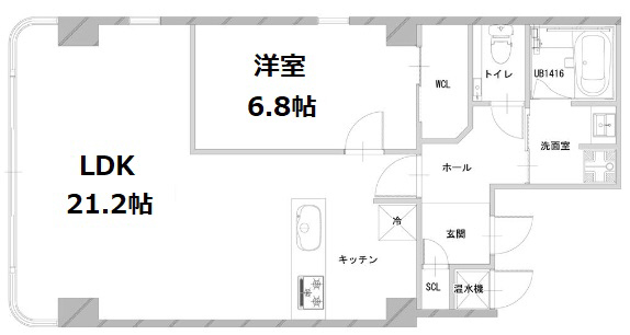 新神戸ファーストビル 301|神戸市中央区神仙寺通(JR東海道本線(近畿)灘駅)のマンション間取 新神戸ファーストビル 301|神戸市中央区神仙寺通(JR東海道本線(近畿)灘駅)のマンション間取