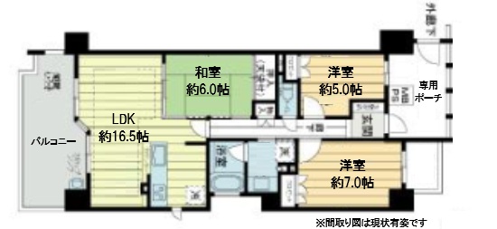 ライオンズ新神戸山の手レジデンス 210|神戸市中央区旗塚通(神戸市営地下鉄線新神戸駅)のマンション間取 ライオンズ新神戸山の手レジデンス 210|神戸市中央区旗塚通(神戸市営地下鉄線新神戸駅)のマンション間取