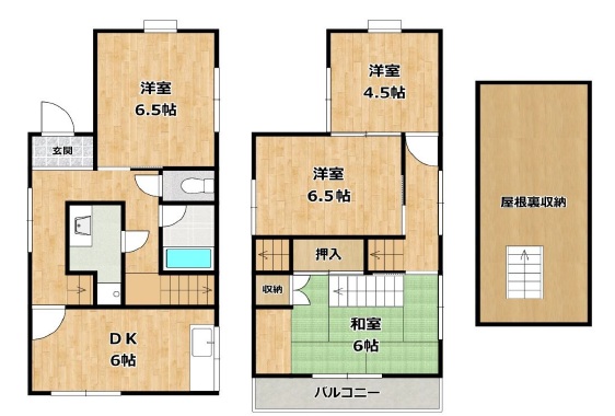 妙法寺字牛ノ子戸建 1|神戸市須磨区妙法寺(神戸市営地下鉄線妙法寺駅)の貸家間取 妙法寺字牛ノ子戸建 1|神戸市須磨区妙法寺(神戸市営地下鉄線妙法寺駅)の貸家間取