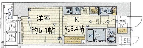 セオリー神戸アネシア 11F|神戸市中央区大日通(阪急神戸線春日野道駅)のマンション間取 セオリー神戸アネシア 11F|神戸市中央区大日通(阪急神戸線春日野道駅)のマンション間取