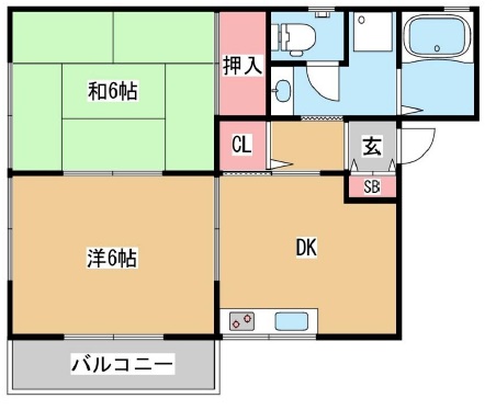 サンコート 201|神戸市灘区篠原中町(阪急神戸線六甲駅)のアパート間取 サンコート 201|神戸市灘区篠原中町(阪急神戸線六甲駅)のアパート間取