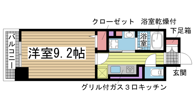 リベルタ元町通 504|神戸市中央区元町通(JR東海道本線(近畿)神戸駅)のマンション間取 リベルタ元町通 504|神戸市中央区元町通(JR東海道本線(近畿)神戸駅)のマンション間取