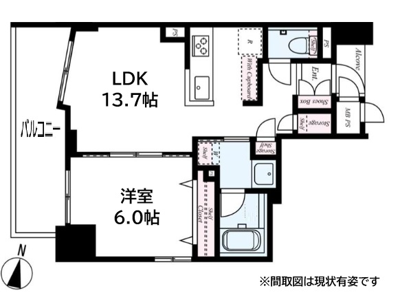 ワコーレ新神戸マスターズレジデンス 504|神戸市中央区熊内町(JR東海道本線(近畿)三ノ宮駅)のマンション間取 ワコーレ新神戸マスターズレジデンス 504|神戸市中央区熊内町(JR東海道本線(近畿)三ノ宮駅)のマンション間取