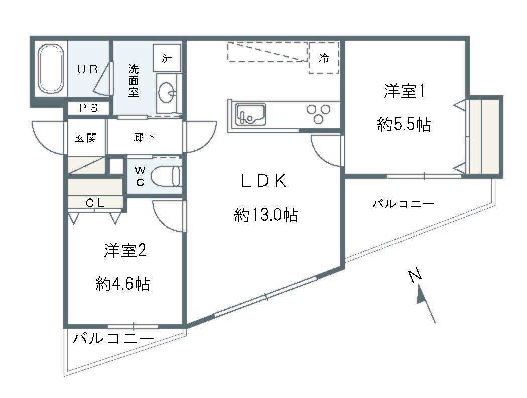 グルーブ明石大蔵 203|明石市大蔵町(山陽電鉄線大蔵谷駅)のアパート間取 グルーブ明石大蔵 203|明石市大蔵町(山陽電鉄線大蔵谷駅)のアパート間取