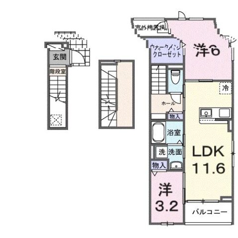 ルミエール 鈴蘭台 301|神戸市北区鈴蘭台西町(神戸電鉄粟生線鈴蘭台西口駅)のアパート間取 ルミエール 鈴蘭台 301|神戸市北区鈴蘭台西町(神戸電鉄粟生線鈴蘭台西口駅)のアパート間取
