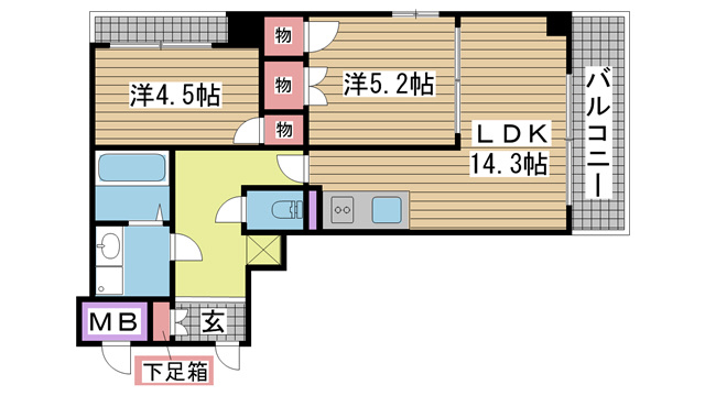 アロハマリーナ 507|神戸市垂水区海岸通(JR山陽本線垂水駅)のマンション間取 アロハマリーナ 507|神戸市垂水区海岸通(JR山陽本線垂水駅)のマンション間取