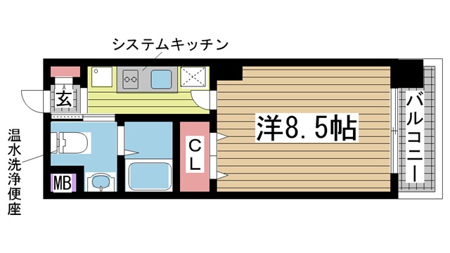 エステムコートみなと元町・THE・FIRST 1002|神戸市中央区元町通(JR東海道本線(近畿)元町駅)のマンション間取 エステムコートみなと元町・THE・FIRST 1002|神戸市中央区元町通(JR東海道本線(近畿)元町駅)のマンション間取