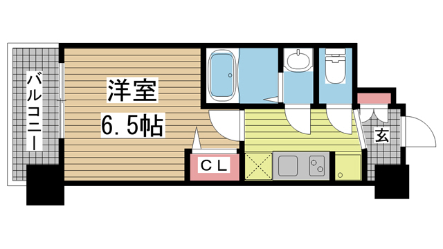 ArtizA王子公園D.C. 1003|神戸市灘区水道筋(JR東海道本線(近畿)摩耶駅)のマンション間取 ArtizA王子公園D.C. 1003|神戸市灘区水道筋(JR東海道本線(近畿)摩耶駅)のマンション間取
