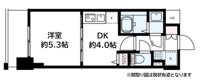 ファーストフィオーレ三宮イースト 504|神戸市中央区東雲通(阪急神戸線春日野道駅)のマンション間取 ファーストフィオーレ三宮イースト 504|神戸市中央区東雲通(阪急神戸線春日野道駅)のマンション間取