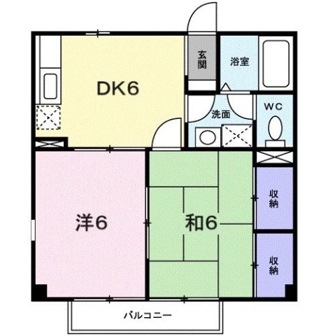 グリーンビラ六甲 103|神戸市北区有野町唐櫃(神戸電鉄有馬線大池駅)のアパート間取 グリーンビラ六甲 103|神戸市北区有野町唐櫃(神戸電鉄有馬線大池駅)のアパート間取