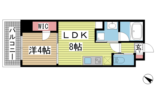 ブエナビスタ神戸駅前 704|神戸市兵庫区西多聞通(JR東海道本線(近畿)神戸駅)のマンション間取 ブエナビスタ神戸駅前 704|神戸市兵庫区西多聞通(JR東海道本線(近畿)神戸駅)のマンション間取