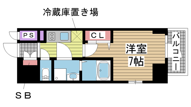 エスリード神戸元町ヒルズ 1102|神戸市中央区北長狭通(JR東海道本線(近畿)元町駅)のマンション間取 エスリード神戸元町ヒルズ 1102|神戸市中央区北長狭通(JR東海道本線(近畿)元町駅)のマンション間取