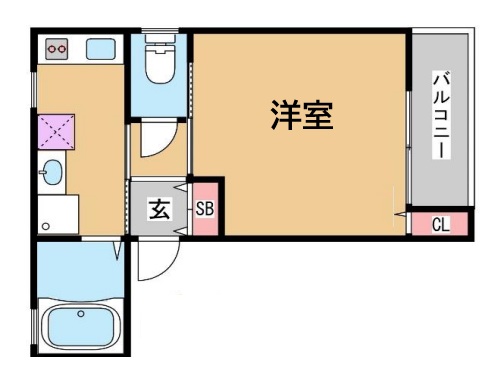 グランメール梅ヶ香町 302|神戸市長田区梅ケ香町(JR山陽本線兵庫駅)のアパート間取 グランメール梅ヶ香町 302|神戸市長田区梅ケ香町(JR山陽本線兵庫駅)のアパート間取