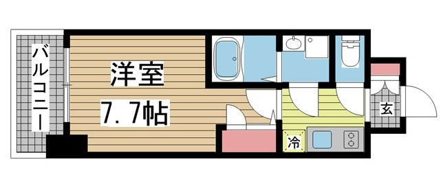 エスプレイス神戸ウエストゲート 406|神戸市兵庫区駅前通(JR山陽本線兵庫駅)のマンション間取 エスプレイス神戸ウエストゲート 406|神戸市兵庫区駅前通(JR山陽本線兵庫駅)のマンション間取