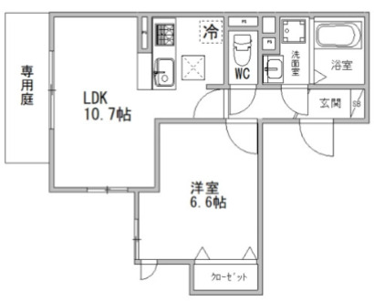 Pista神?板宿 101|神戸市長田区山下町(JR山陽本線新長田駅)のマンション間取 Pista神?板宿 101|神戸市長田区山下町(JR山陽本線新長田駅)のマンション間取