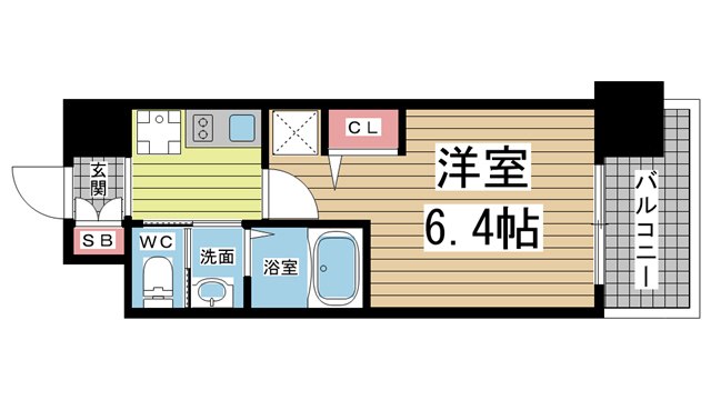 エステムコート神戸ハーバーランド前Ⅶレーベル 807|神戸市兵庫区佐比江町(JR東海道本線(近畿)神戸駅)のマンション間取 エステムコート神戸ハーバーランド前Ⅶレーベル 807|神戸市兵庫区佐比江町(JR東海道本線(近畿)神戸駅)のマンション間取