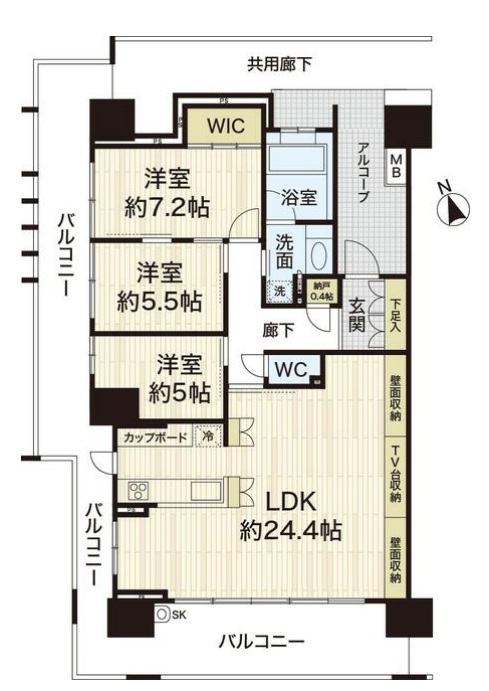 プラウドシティ神戸名谷 1307|神戸市須磨区西落合(神戸市営地下鉄線名谷駅)のマンション間取 プラウドシティ神戸名谷 1307|神戸市須磨区西落合(神戸市営地下鉄線名谷駅)のマンション間取