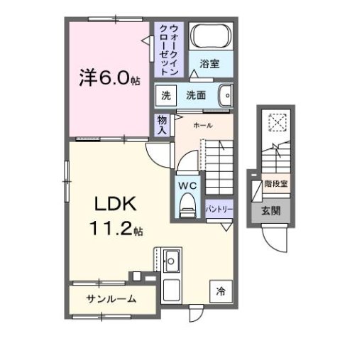 シェルエトワール 201|神戸市西区長畑町(JR山陽本線明石駅)のアパート間取 シェルエトワール 201|神戸市西区長畑町(JR山陽本線明石駅)のアパート間取
