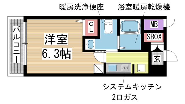 エステムプラザ神戸三宮ルクシア 1302|神戸市中央区御幸通(JR東海道本線(近畿)三ノ宮駅)のマンション間取 エステムプラザ神戸三宮ルクシア 1302|神戸市中央区御幸通(JR東海道本線(近畿)三ノ宮駅)のマンション間取
