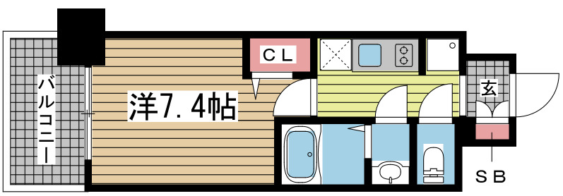 エスライズ神戸三宮山手通弐番館 403|神戸市中央区国香通(JR東海道本線(近畿)三ノ宮駅)のマンション間取 エスライズ神戸三宮山手通弐番館 403|神戸市中央区国香通(JR東海道本線(近畿)三ノ宮駅)のマンション間取