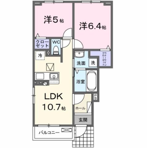 ユーコート 101|明石市松江(山陽電鉄線林崎松江海岸駅)のアパート間取 ユーコート 101|明石市松江(山陽電鉄線林崎松江海岸駅)のアパート間取