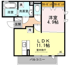 フレアコート 102|神戸市北区谷上東町(神戸地下鉄北神線谷上駅)のアパート間取 フレアコート 102|神戸市北区谷上東町(神戸地下鉄北神線谷上駅)のアパート間取