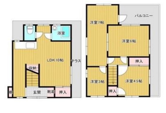 鈴蘭台北町1丁目戸建て 1|神戸市北区鈴蘭台北町(神戸電鉄有馬線鈴蘭台駅)の貸家間取 鈴蘭台北町1丁目戸建て 1|神戸市北区鈴蘭台北町(神戸電鉄有馬線鈴蘭台駅)の貸家間取
