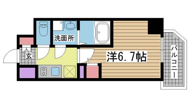 ファーストフィオーレ神戸駅前 1503|神戸市中央区相生町(JR東海道本線(近畿)神戸駅)のマンション間取 ファーストフィオーレ神戸駅前 1503|神戸市中央区相生町(JR東海道本線(近畿)神戸駅)のマンション間取