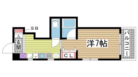 AVANSA HOUSE 701|神戸市灘区王子町(阪急神戸線王子公園駅)のマンション間取 AVANSA HOUSE 701|神戸市灘区王子町(阪急神戸線王子公園駅)のマンション間取