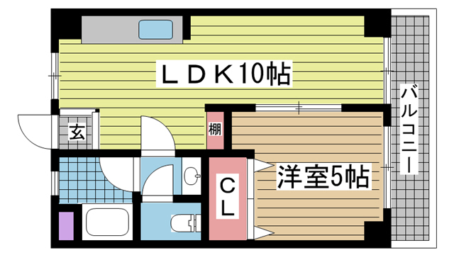 楠マンション 201|神戸市中央区楠町(神戸市営地下鉄線大倉山駅)のマンション間取 楠マンション 201|神戸市中央区楠町(神戸市営地下鉄線大倉山駅)のマンション間取