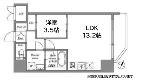 プレジオ日暮通 1104|神戸市中央区日暮通(阪神本線春日野道駅)のマンション間取 プレジオ日暮通 1104|神戸市中央区日暮通(阪神本線春日野道駅)のマンション間取