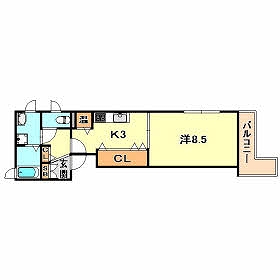 ベレオ中道|神戸市兵庫区中道通(神戸高速線大開駅)のマンション間取 ベレオ中道|神戸市兵庫区中道通(神戸高速線大開駅)のマンション間取